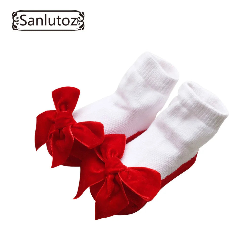 Sanlutoz Baby Socks Infant Socks for Girls Newborns Socks for Princess Holiday Birthday Gifts for Baby Girls Fashion 0-12 Months