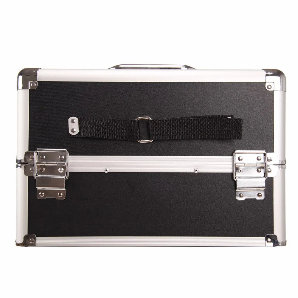 4 in 1 Trolley Hairdressing Makeup Beauty Nail Case Art Box Cosmetics Suitcase With Wheels