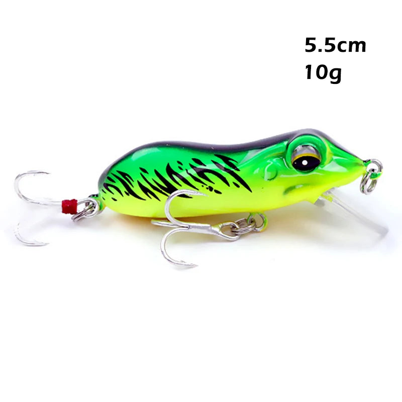 2022 NEW Frog Lure 5.5cm 10g For Fishing Lures Wobblers Pesca Isca Artificial Hard Bait Crankbait Minnow Trout River Stream Bass