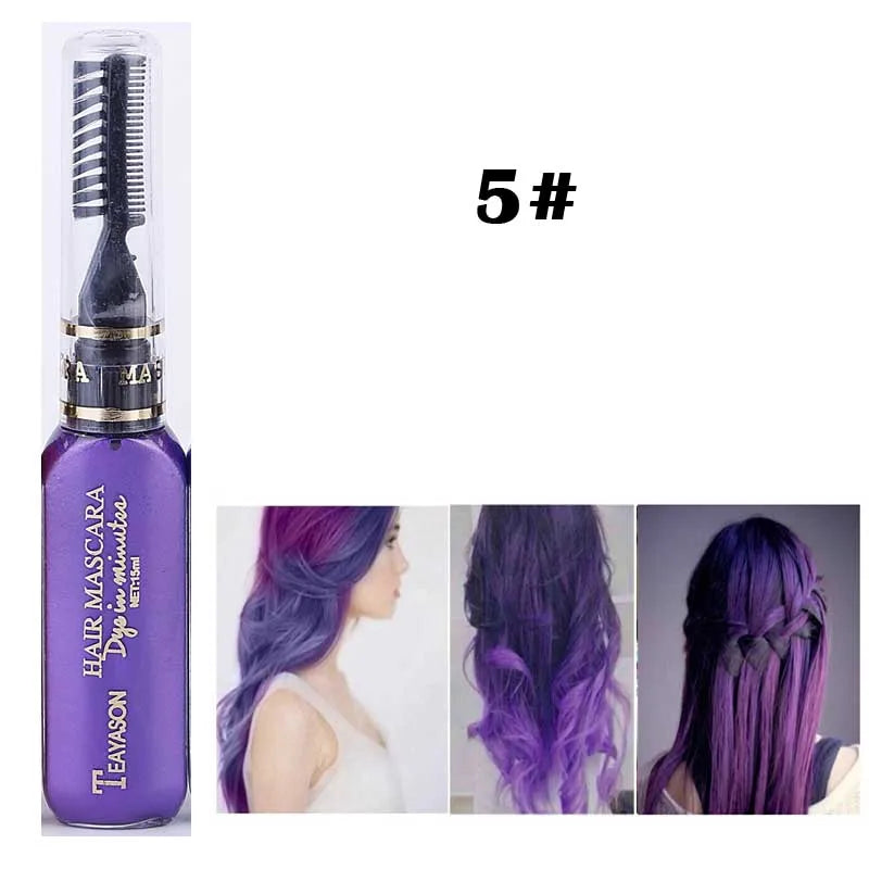 13 Colors One-off Hair Dye Temporary Non-toxic DIY Mascara Washable One-time Crayons