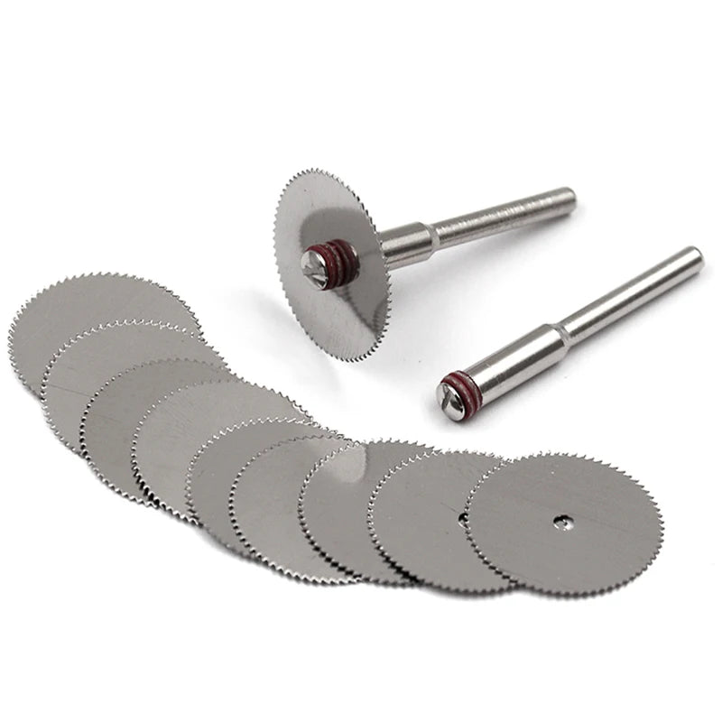 Cutting Discs Rotary Tools Cutting wheel for Dremel Tools Accessories 10pcs dremel Discs with 2pcs Mandrels 22mm 25mm 32mm