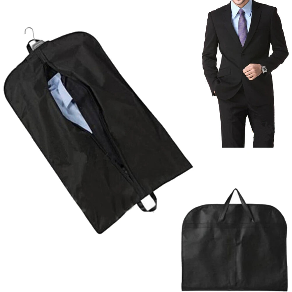 3 Colors Men Dustproof Hanger Coat Clothes Garment Suit Cover Storage Bags clothes storage Case clothing covers 1Pcs