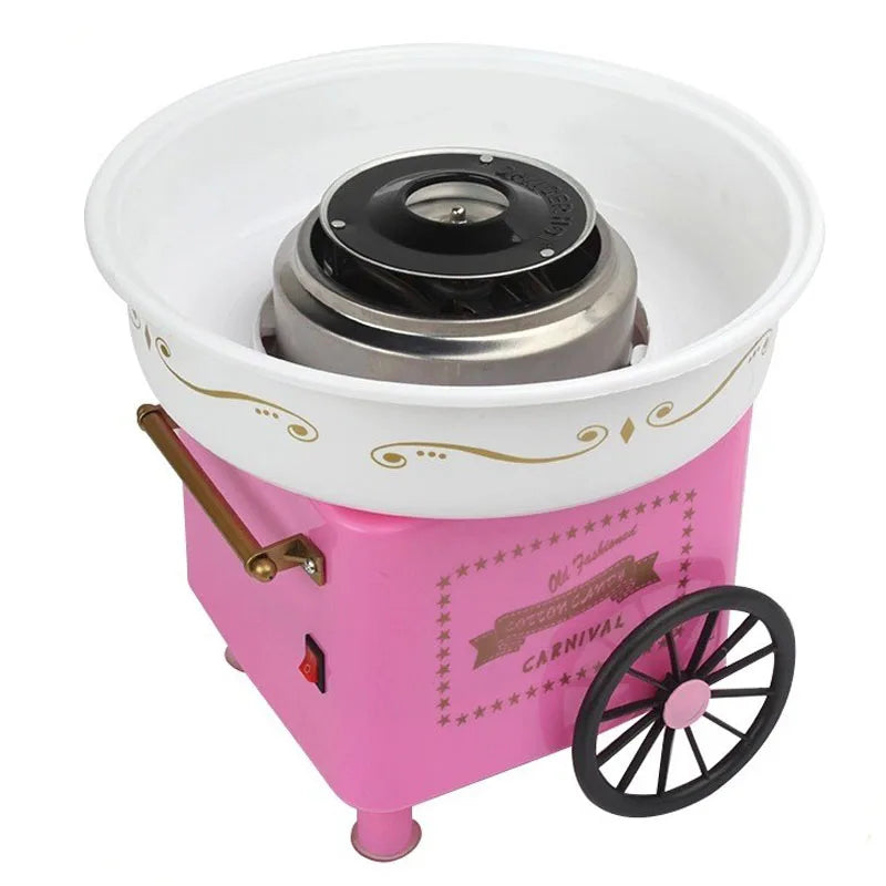 110-220V Mini Sweet  Automatic Cotton Candy Machine Household DIY 500W Cotton Candy Maker Sugar Floss Machine For Kids