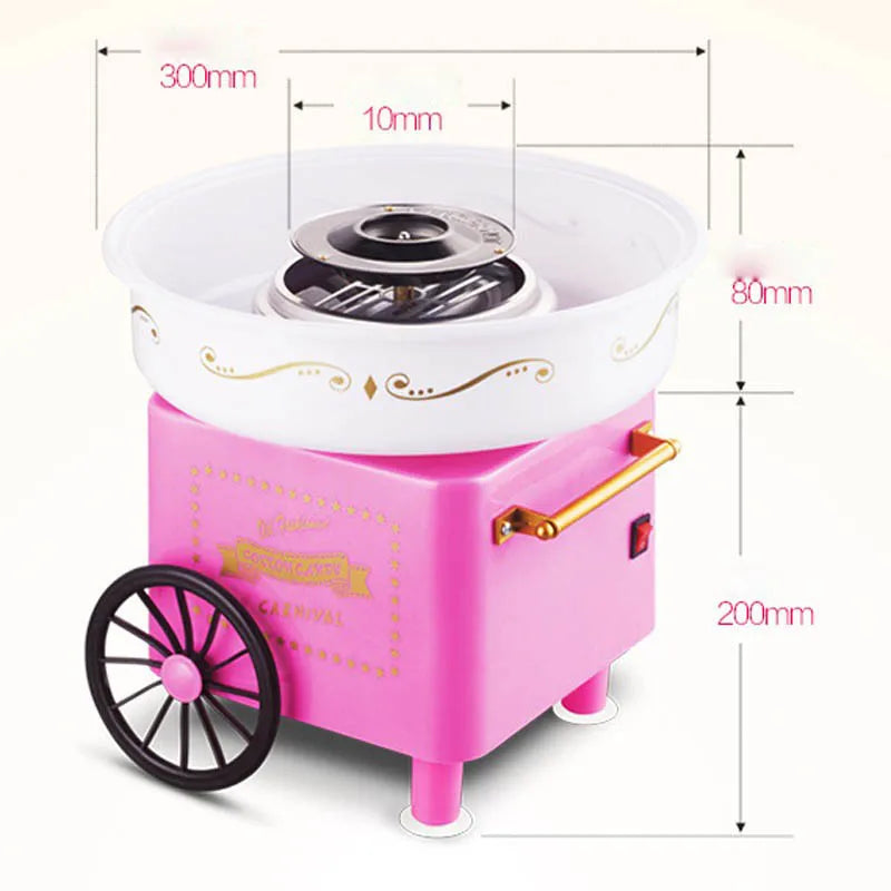 110-220V Mini Sweet  Automatic Cotton Candy Machine Household DIY 500W Cotton Candy Maker Sugar Floss Machine For Kids