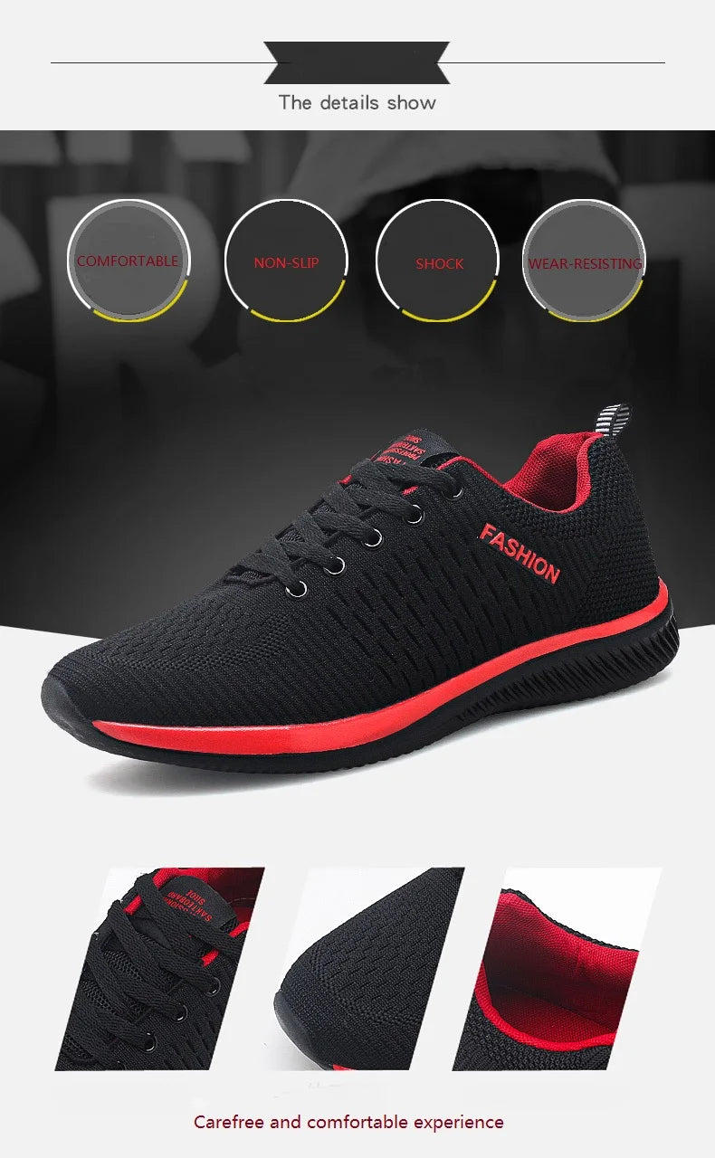 Fashion Men's Casual Shoes Lightweight Comfortable Walking Sneakers Mesh Training Shoes Male Tenis Masculino 2020