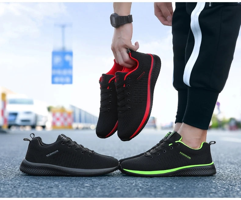 Fashion Men's Casual Shoes Lightweight Comfortable Walking Sneakers Mesh Training Shoes Male Tenis Masculino 2020