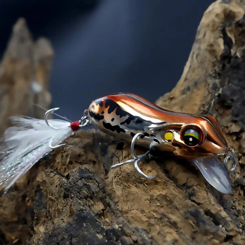 2022 NEW Frog Lure 5.5cm 10g For Fishing Lures Wobblers Pesca Isca Artificial Hard Bait Crankbait Minnow Trout River Stream Bass