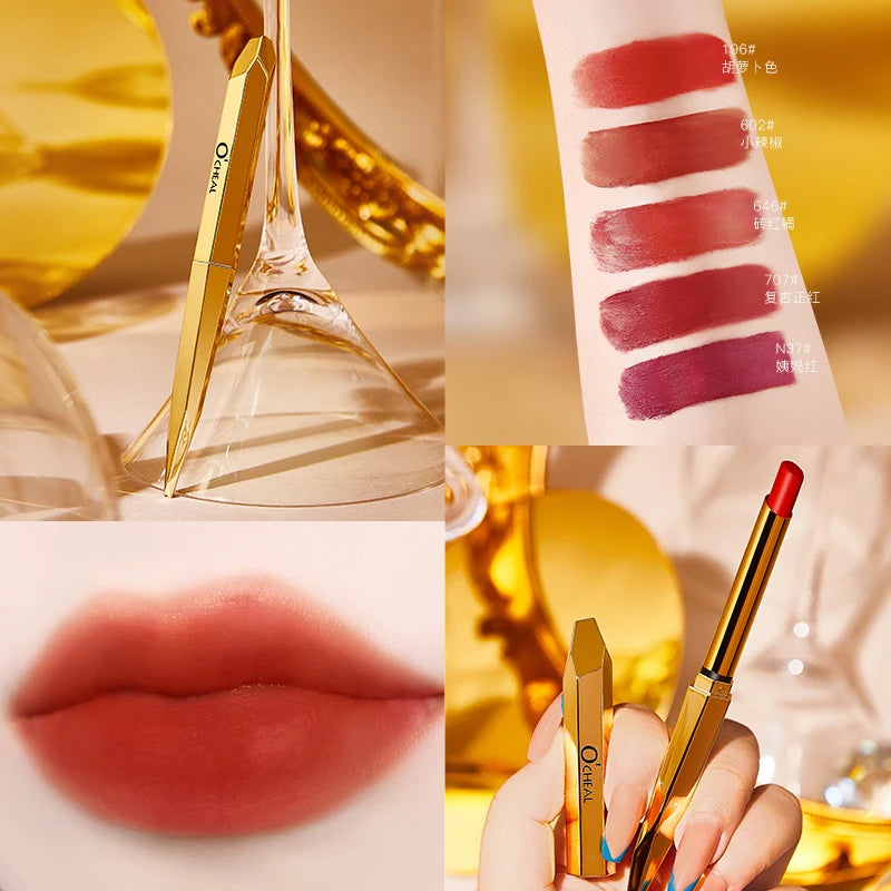 5 Colors Velvet Matte Lipsticks Pen Waterproof Long Lasting Sexy Red Lip Stick Gloss Moisturizing  Makeup Lip Tint Pen Cosmetic