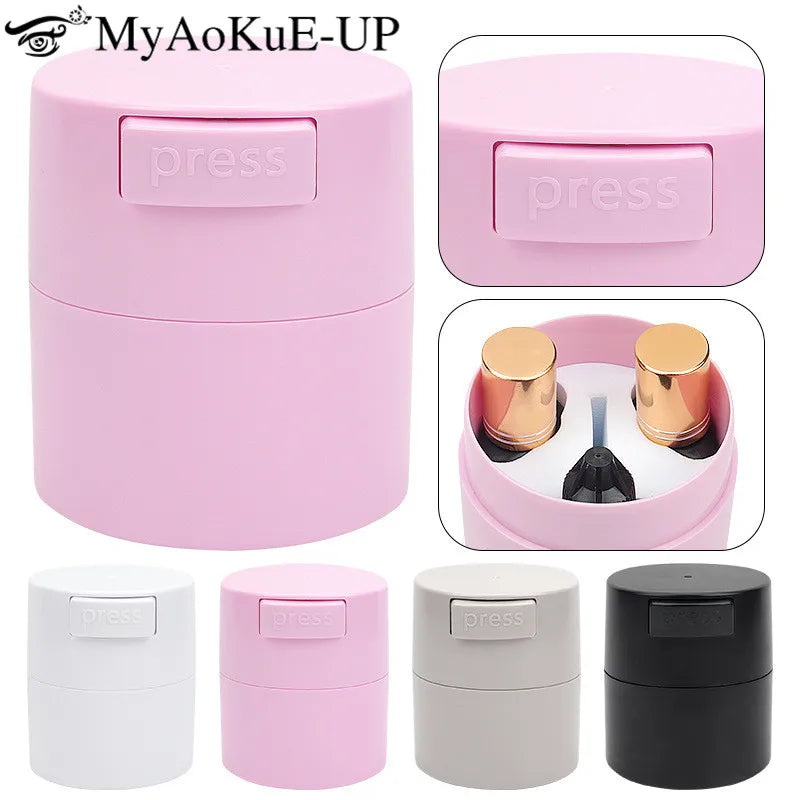 Eyelash Glue Storage Tank Holder Container Adhesive Stand Activated Carbon Sealed Cosmetic Jar eyelash Extension Makeup Tool