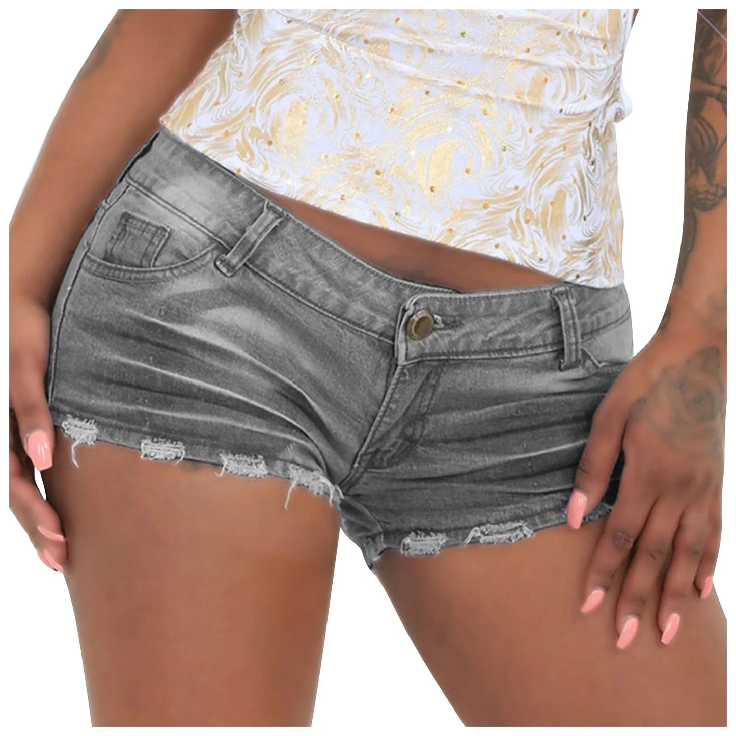 Summer Women Denim Shorts Gray Blue Slim Sexy Casual Shorts For Women Girls