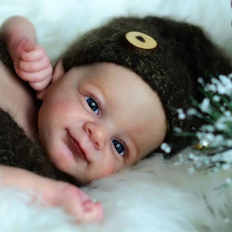 17inch Reborn Doll Kit Woodland Fairy Elf Flynn with Body and Eyes Unpainted Unassembled Doll Parts DIY Blank