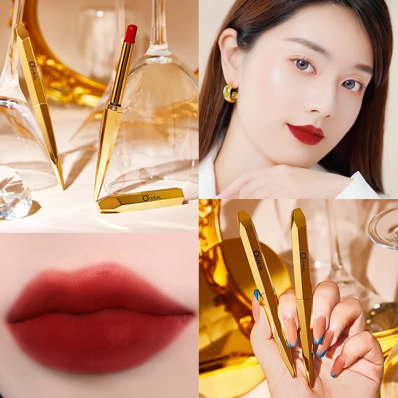 5 Colors Velvet Matte Lipsticks Pen Waterproof Long Lasting Sexy Red Lip Stick Gloss Moisturizing  Makeup Lip Tint Pen Cosmetic