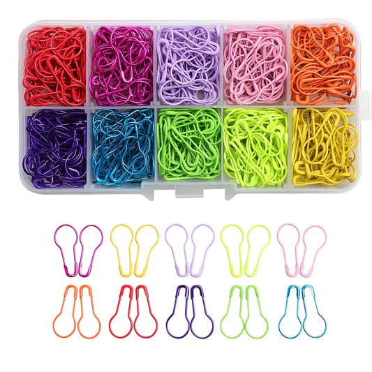 Creative  Mix Color Gourd Shape Safety Metal Pins Knitting Tool Accessories Cross Stitch Marker Tag Pins Clips