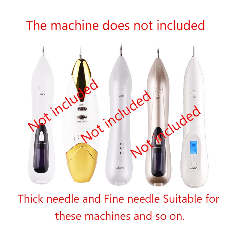 50P Plasma Pen Needles For Laser Skin Dark Spot Remover Mole Tattoo Removal Machine Fine Dedicated Needle For Face Wart Tag