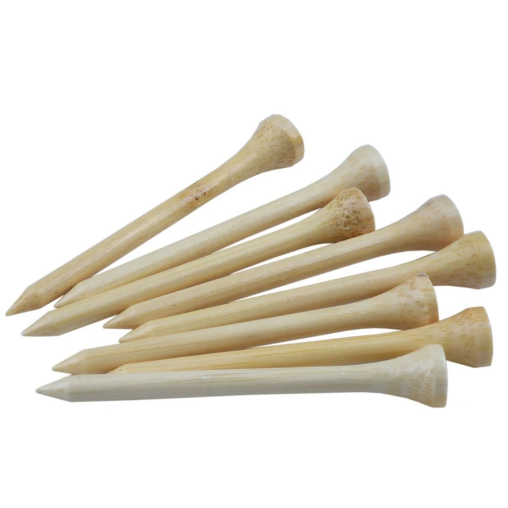 100Pcs/Set Golf Tees Bamboo Tee Golf Balls Holder 4 Sizes Available Stronger than Wood Tees Drop Ship