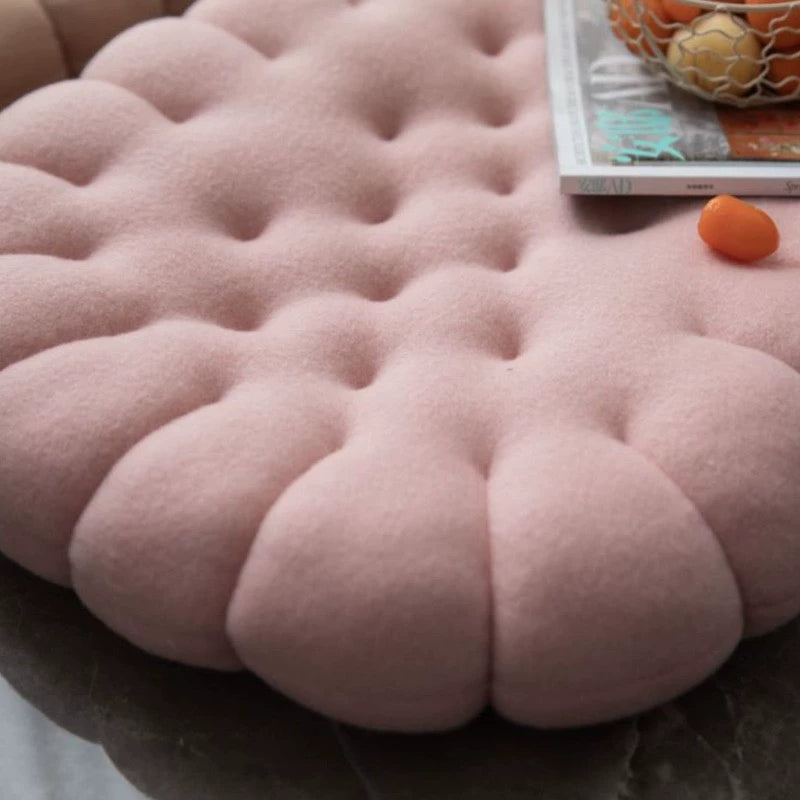 New Office Bench Seat Cushion Student's Chair Cushion Oval Biscuit Floor Seat Cushion Cushion