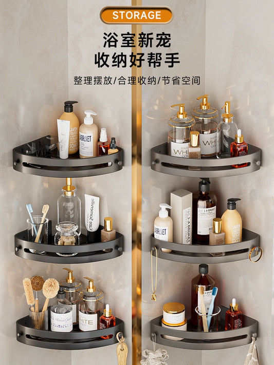 Bathroom No Punch Frame Storage Rack Bathroom Toilet Tripod Toilet Shower Gel Bathroom Triangle Corner