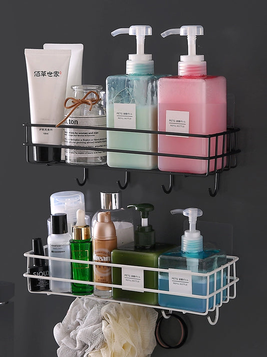 Bathroom Iron Punch-Free Toiletries Rack