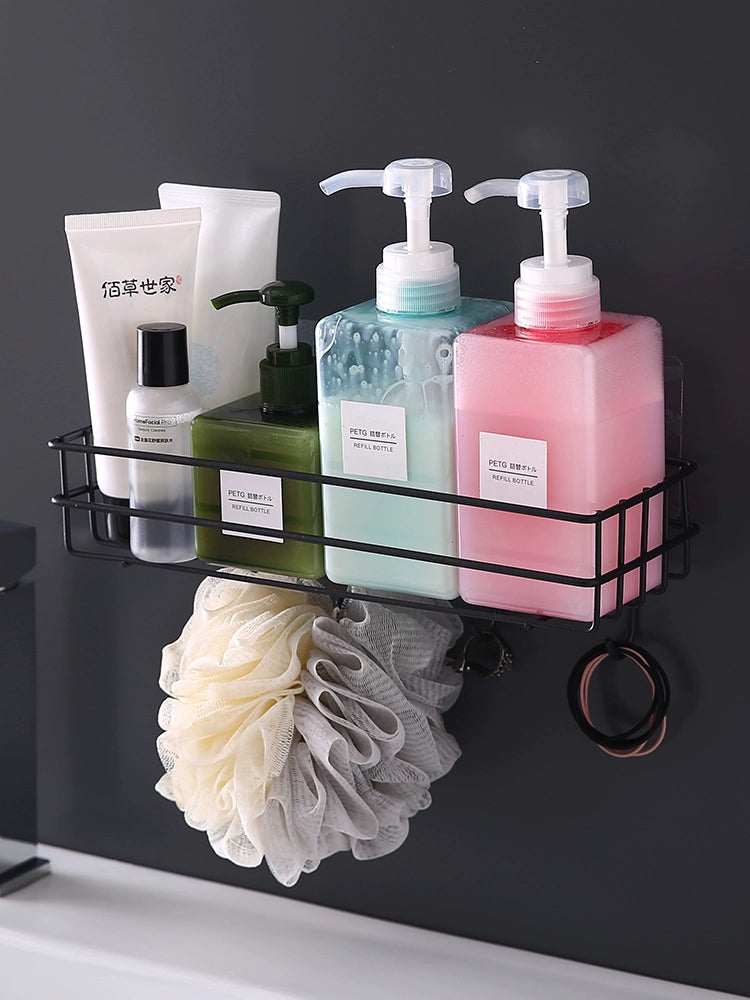 Bathroom Iron Punch-Free Toiletries Rack