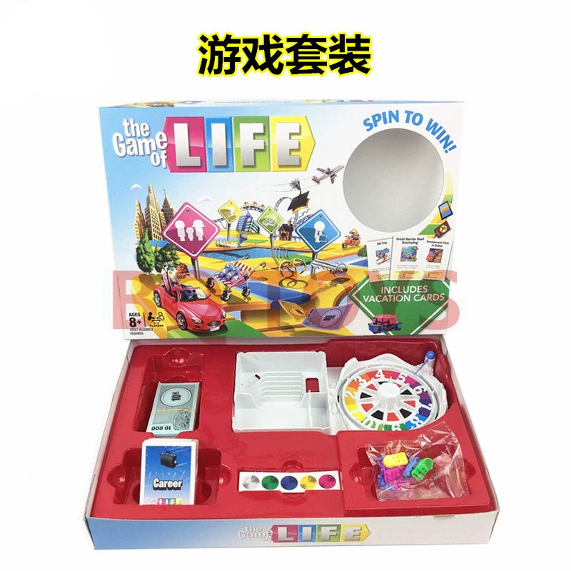 The Game of Life the Price of Growing up English 2-4 Person Desktop Game Life Journey Monopoly Board Game