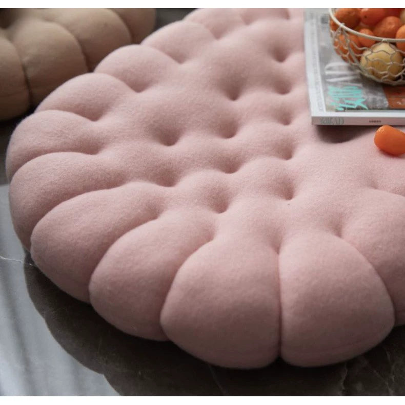 New Office Bench Seat Cushion Student's Chair Cushion Oval Biscuit Floor Seat Cushion Cushion