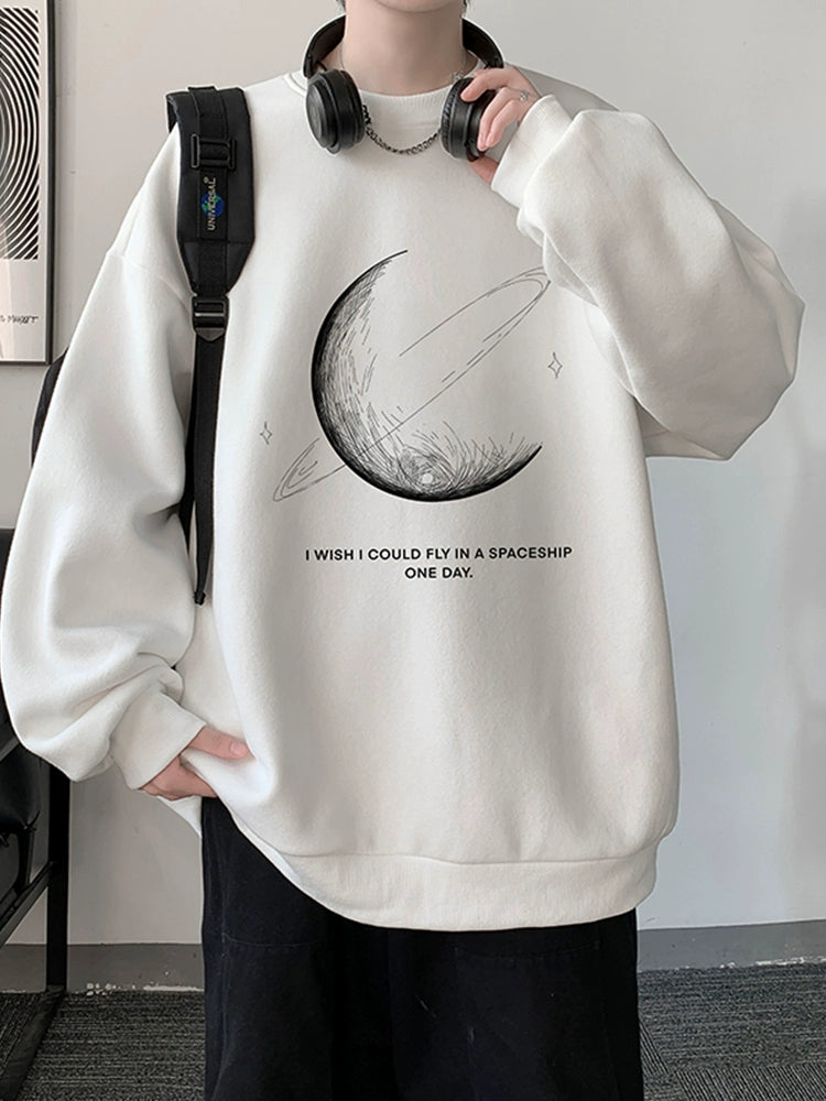 Autumn and Winter Inner Oversize Outwear round Neck Sweatshirt