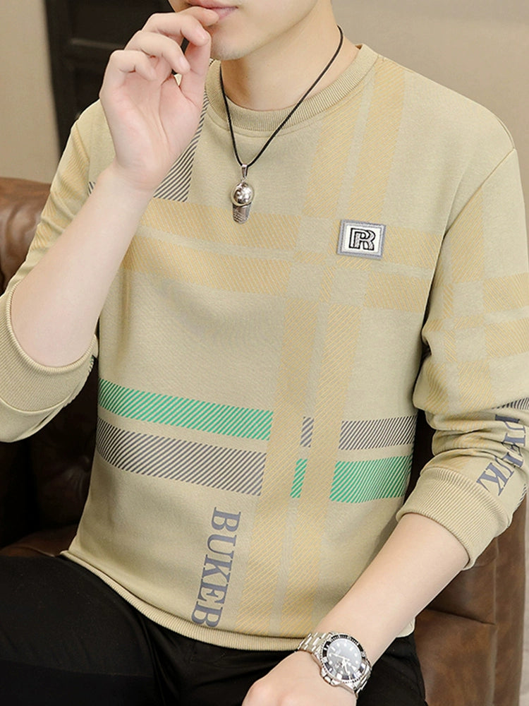 Autumn Fleece Thickened Warm and Trendy Men's Sweatshirt