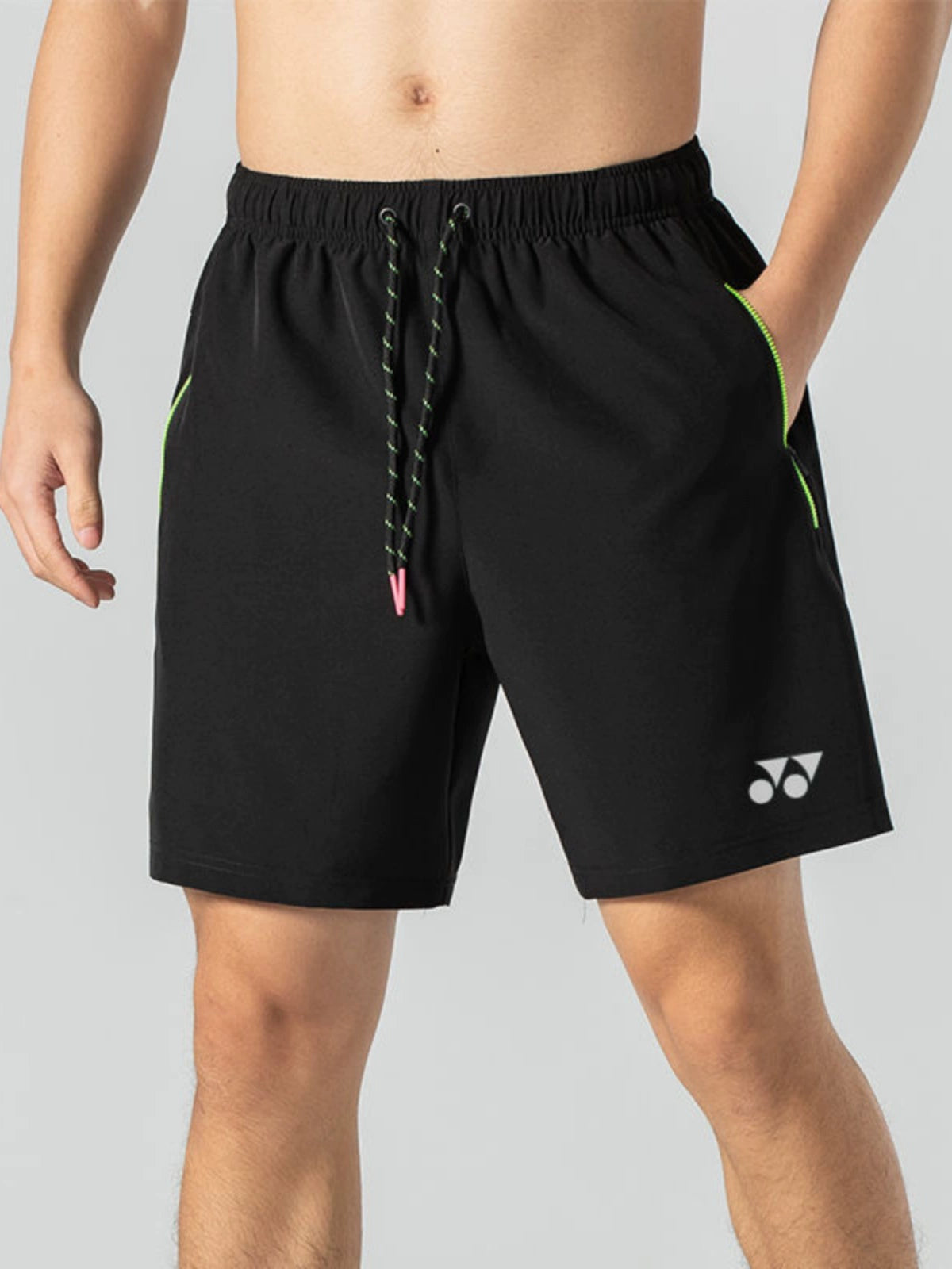 Breathable Men Zipper Pocket Fitness Badminton Pants