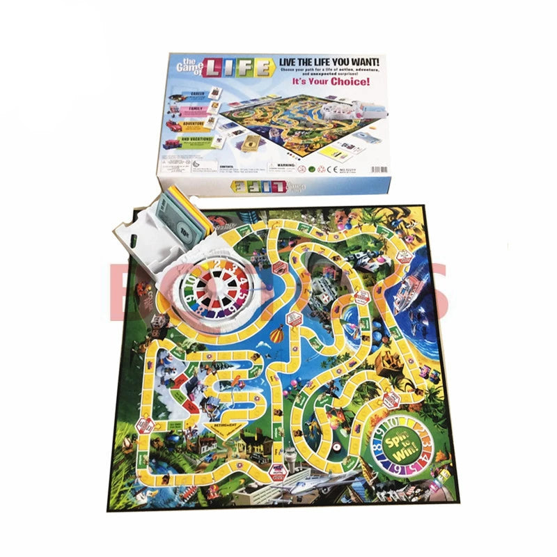 The Game of Life the Price of Growing up English 2-4 Person Desktop Game Life Journey Monopoly Board Game