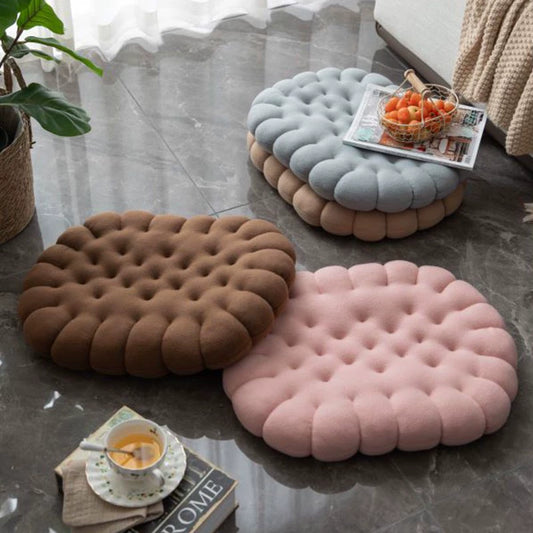 New Office Bench Seat Cushion Student's Chair Cushion Oval Biscuit Floor Seat Cushion Cushion