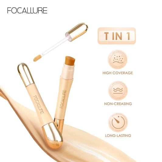 FOCALLURE Matte Flawless Liquid Concealer Foundation Cream Professional Concealing Eye Dark Circle Long-lasting Face Cosmetics