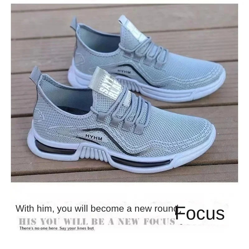 Men's shoes, new summer breathable mesh casual shoes, odor resistant soft sole, versatile sports shoes, trendy shoes for men