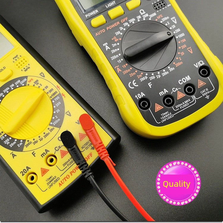 Current Digital Display Multimeter Shike Electric Appliance Home Appliance Maintenance Student Household Hydropower Project Anti-Burn Digital Multimeter