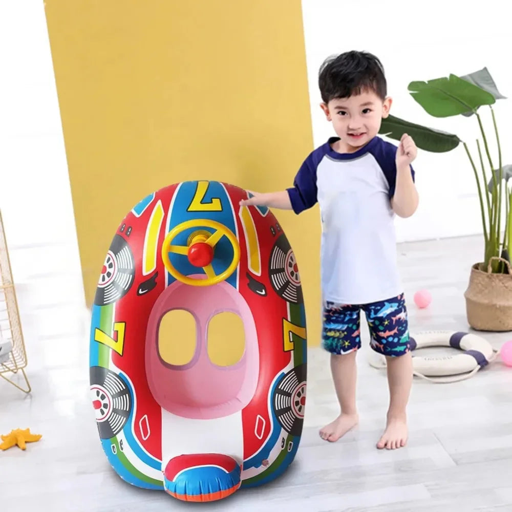 Swimming pool children's inflatable swimming ring thickened baby swimming seat swimming ring swimming accessories water supplies