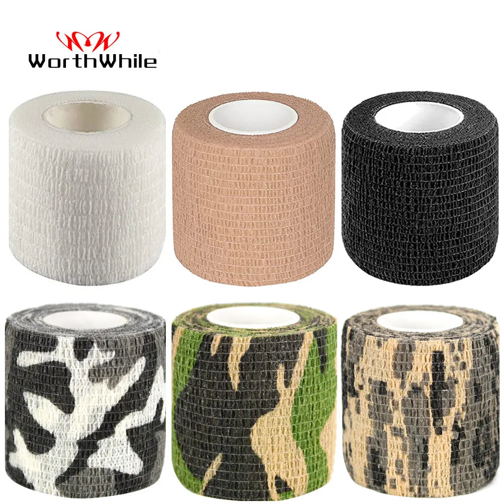 WorthWhile 5CM*450CM Self Adhesive Elastic Bandage Non-woven Fabric Tape Fitness Gear Knee Elbow Support Injury Pad