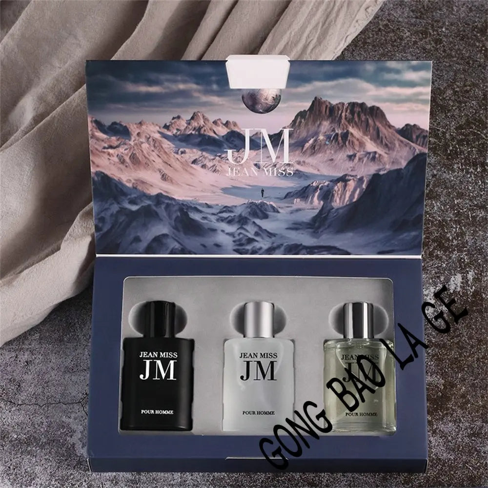 Original 90ml Men's Perfume Gift Box 3pcs Set Fascination Man Colognes Scent Lasting Woody Floral Fragrance Eau De Parfums Homme