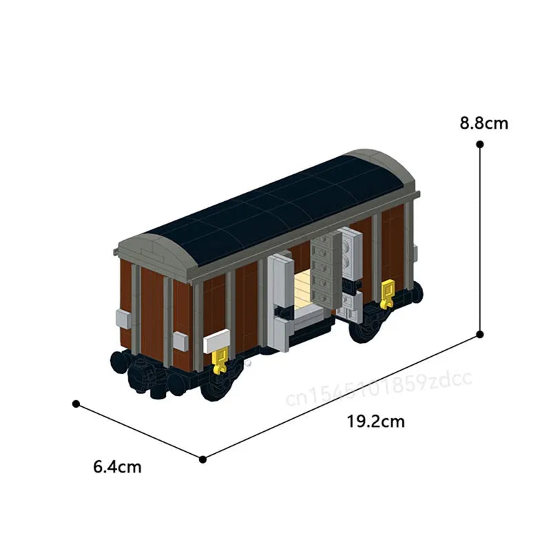 Moc High-Tech City Train Railways Building Blocks Set Retro Steam Train Carriage Bricks Constructor DIY Toys Birthday xmas Gifts