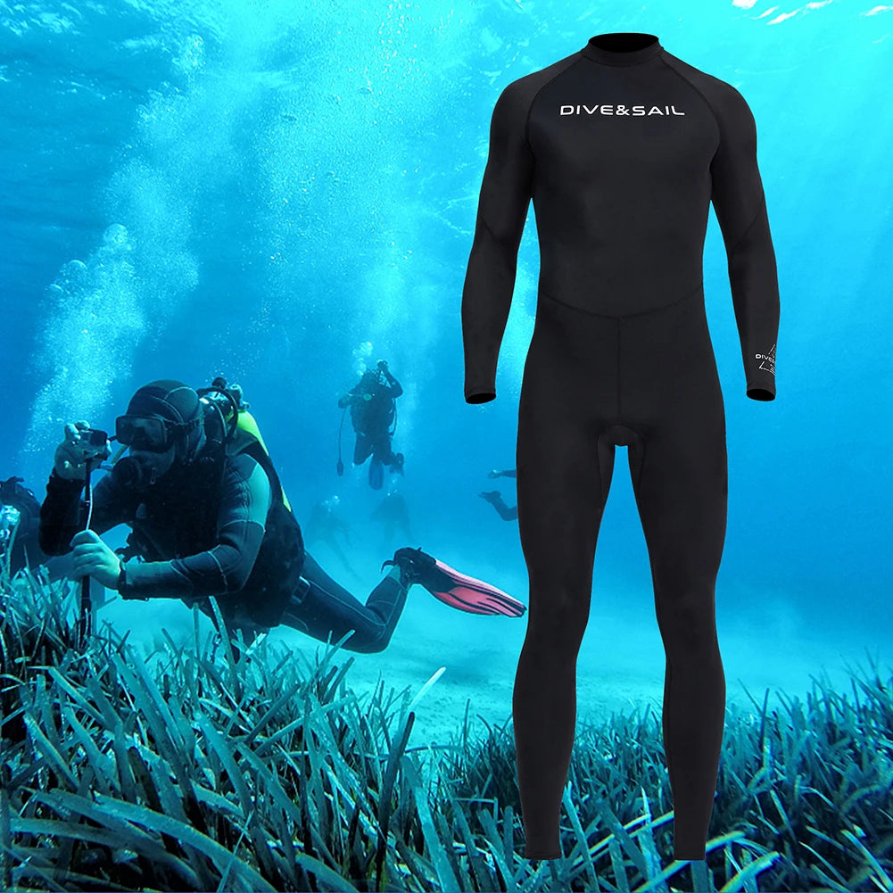 Adult Surfing Wetsuit Men Wet Suits UV Swimwear Diving Suit Nylon M-3XL Full Wetsuit Adult Diving Snorkeling Body Suits