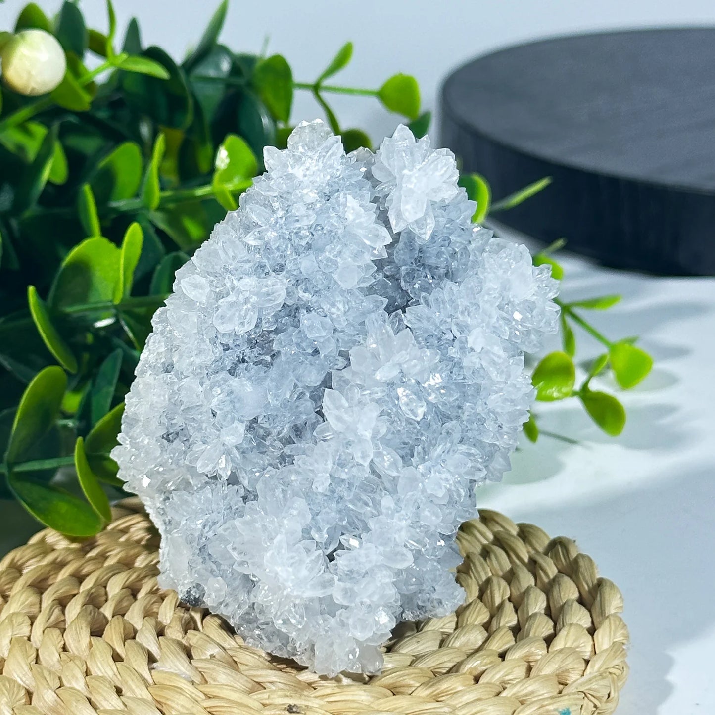 1PC Natural Apophyllite Crystal Specimen,Apophyllite Cluster,Apophyllite And Calcite Together,Home Decor,Natural Healing Crystal