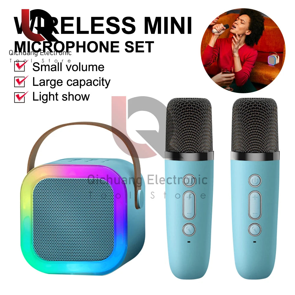 K12 Speaker High-end Bluetooth Audio Small Home KTV Karaoke Microphone Professional Children's Singing Bluetooth Speaker Column