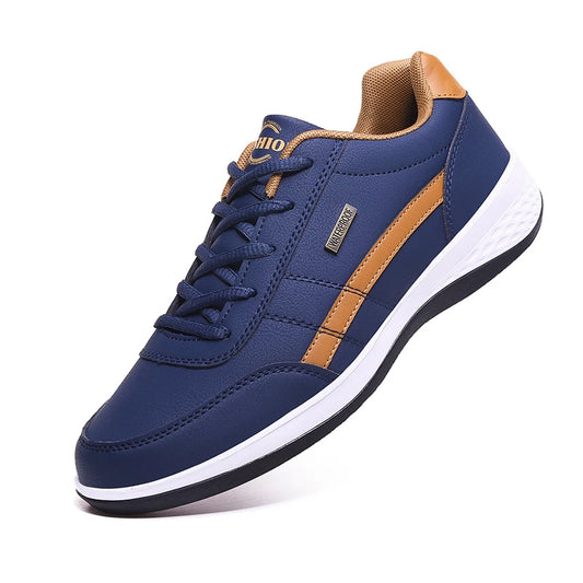 2022 Leather Men Shoes Sneakers Big Size 48 Men Casual Shoes Italian Breathable Leisure Male Non-Slip Footwear Vulcanized Shoes