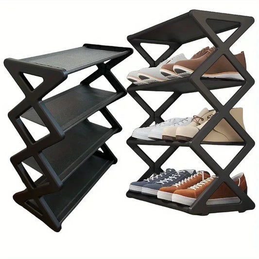 Simplicity X-shaped Shoe Rack Home Furnishings Shoe Cabinets Shoes Organizer Cabinet Storage Hallway Folding Cupboards Shoerack