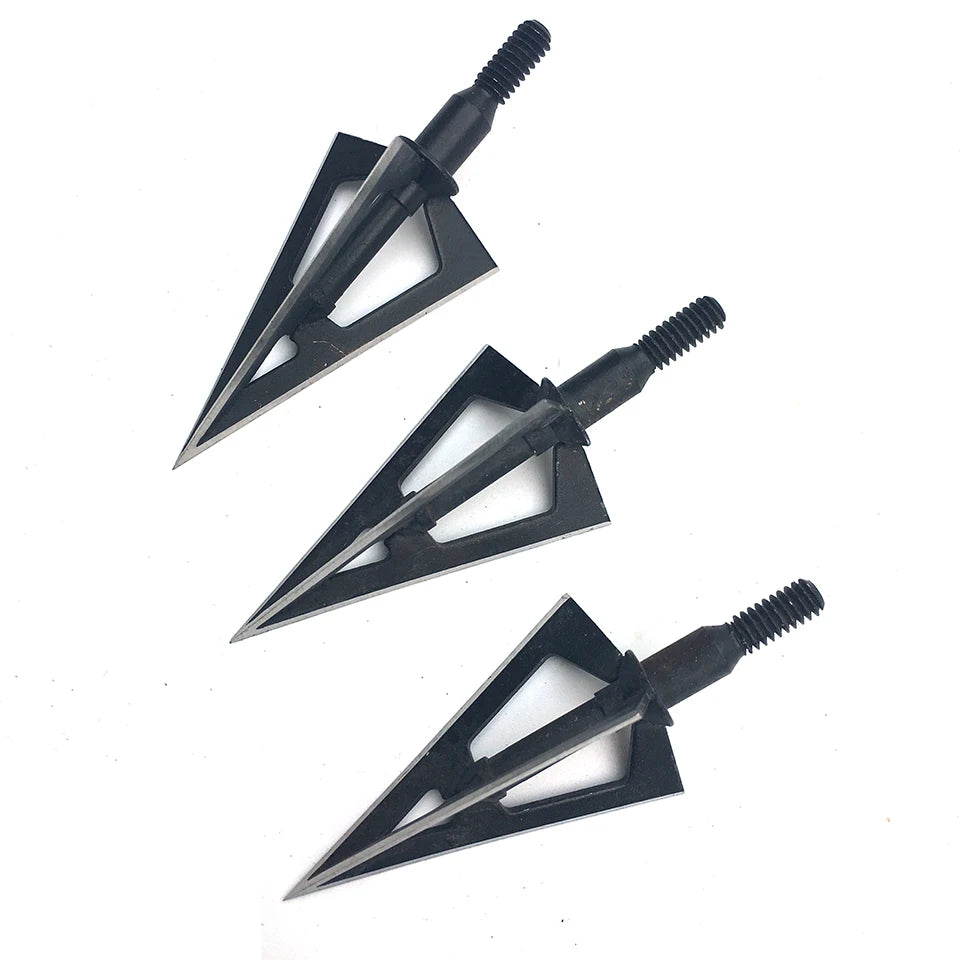 100/125 Grain 3 Blades Arrowhead Tip Point Telflon Surface Treatment Broadhead Bow Hunting Beast Arrow Head