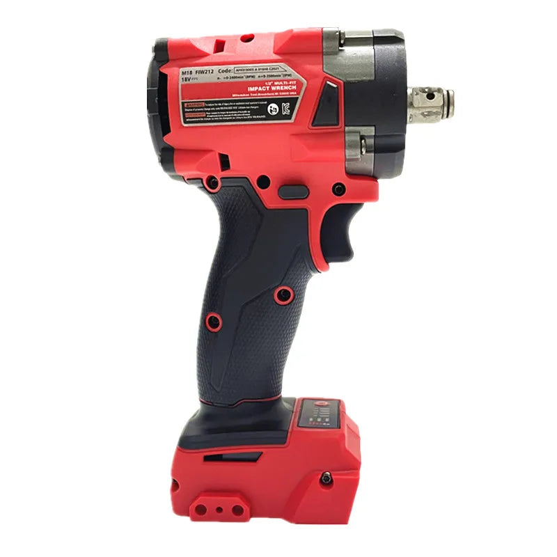 Compatible For Milwaukee 18V Battery Electric Cordless Wrench Brushless Screwdriver Impact Drill Power Tools Car Truck Repair