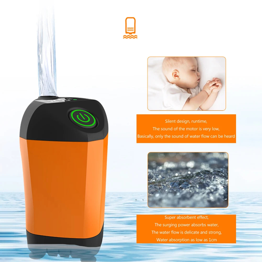 Electric Shower Pump 4800mAh IPX7 Waterproof Easy To Use for Backpacking Travel Beach Pet Portable Camping Shower Pump