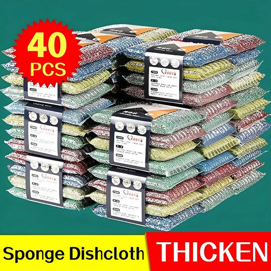 Kitchen Cleaning Sponges Double Sided Sponges Home Pan Pot Dishwashing Sponge Non Scratch Scouring Sponges Stains Removing Rub