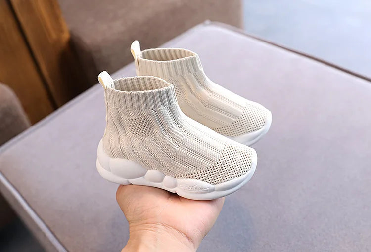 Kids Sock Shoes Knitted Fashion High Top Sneakers for Boys Girls Casual Sport Sock Sneakers 2-6 Years Children Tennis Shoes