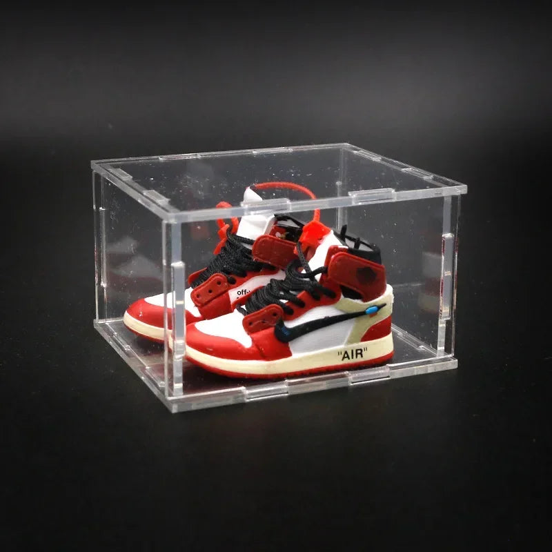 Birthday Gift AJ1 Shoe Model Three-dimensional Sneakers Cake Decoration Car Ornament Jewelry Mini Shoe Model Wall Shoes Gift Box