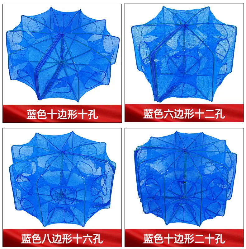 Mesh For Fishing Net/Tackle/Cage Folding Crayfish Catcher Casting/Fish Network Crab/Crayfish/Shrimp/Smelt/Eels Traps fishing