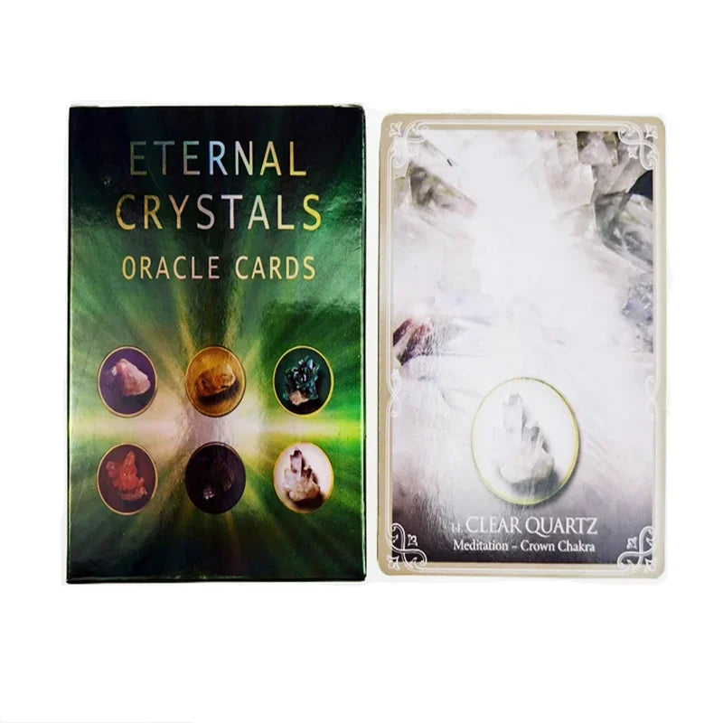 44cards Eternal Crystals Oracle cards English Divination fate Edition Deck Borad Games